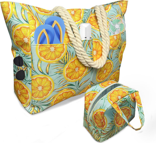 Badetasche groß mit taschen - groß, 7