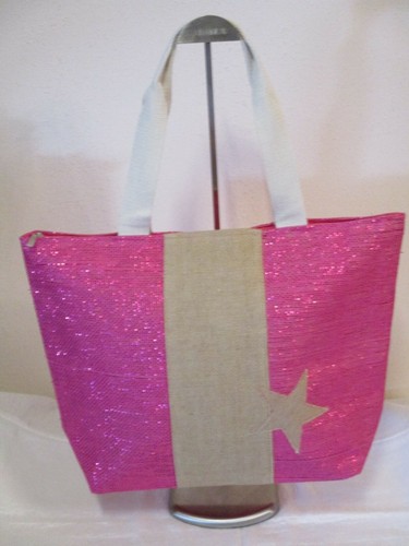 Badetasche shopper pink - badetasche, stern