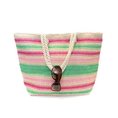 Große strandtasche geflochten - große,